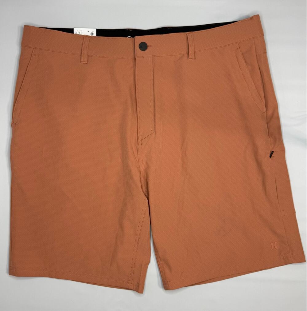 Hurley Trek Hybrid Shorts Size 40 Terracotta Orange NWT Stretch